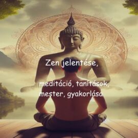 Zen jelentése, meditáció, tanítások, mester, gyakorlása